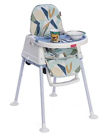 Babyhug 3 in 1 Eat & Grow Convertible
                        High Chair | High Chair, Feeding Chair &
                        Booster Chair| Adjustable Double Food Tray|
                        Removable PU Leather Seat| Safety Harness|
                        Removable Footrest (Colour May Vary)