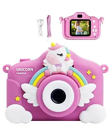 YAMAMA Digital Handy Portable Unicorn Camera Full HD 1080P 3.0 Screen with Inbuilt Games Children's Definition Camera Photos of Games Buoy Digital Cameras - Multicolor