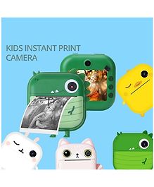 YAMAMA Wireless 2.4Inch 1200mAh 48 MP Dual Cartoon Mini Camera Toys For Kids Instant Printing Digital Camera For Kids 1080P HD Children's Digital Photographic Thermal Printer Camcorder Birthday Gift For Kids  Design And Color May Vary