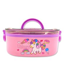 YAMAMA Unicorn Adventures Kids Lunch Box For Kids Insulated Stainless Steel Lunch Box For Kids Fun And Colorful Unicorn Design Lunch Box For School and Picnics 800 ml  (Pack of 1  Color And Design May Vary)