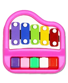 Aditi Toys Musical Xylophone Piano Toy, Plastic Piano Xylophone For Kids, Musical Piano Xylophone For Kids, Non-Toxic Suitable For Kids Above 3 Years, Bis Approved (Piano Xylophone Pink)