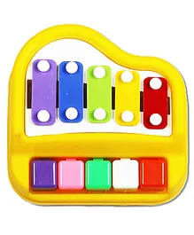 Aditi Toys Musical Xylophone Piano Toy, Plastic Piano Xylophone For Kids, Musical Piano Xylophone For Kids, Non-Toxic Suitable For Kids Above 3 Years, Bis Approved (Piano Xylophone Yellow)
