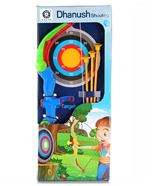 Aditi Toys Pull Back Bow & Arrow With Led Lights, Dhanush Toy Set With Cutout Target Board, Classic Bow & Arrow Shooting For Kids Above 6 Years, Bis Approved, Multi