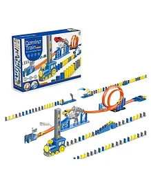 NEGOCIO New Domino Blocks Set Automatic Domino Train Track Toy With Car - COLOR MAY VARY
