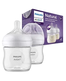 Philips Avent Natural Response Baby Feeding Bottle Baby Milk Bottle for Newborns Pack of 2 - 125 ml