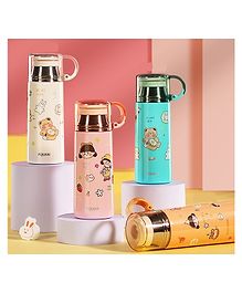 YAMAMA Kawai Stainless Steel 304 Double Wall Water Bottle With Cups for Kids And Adults 520 ml  Color May Vary