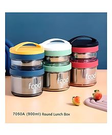 YAMAMA Insulated Lunch Box Double Layer Stainless Steel Lunch Box For Kids Adults Portable Lunch Box 900 ml  Color May Vary