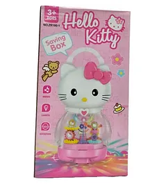 AKN TOYS Hello Kitty Saving Box with Wonderful Light & Music 360 Degree Rotation Toys for Kids - COLOR MAY VARY