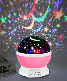 AKN TOYS Star Master Rotating 360 Degree Moon Night Light Lamp Projector - Colour n Design May Vary