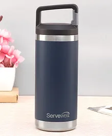 Servewell Texas Stainless Steel Vacuum Bottle Navy Blue - 500 ml