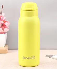 Servewell Crane Stainless Steel Vacuum Bottle Lemon Yellow - 360 ml