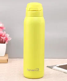 Servewell Crane Stainless Steel Vacuum Bottle Lemon Yellow - 500 ml