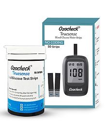 Ozocheck Truesense Fully automatic Blood Sugar Test Strips (Pack of 50)