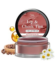 TNW  The Natural Wash Columbus Lip & Cheek Tint | With Chamomile Oil & Castor Oil | For lips, cheeks, & eyelids | For a natural makeup look