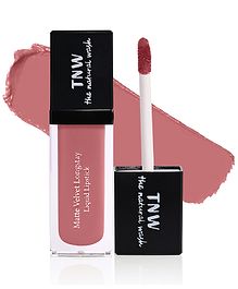 TNW -The Natural Wash Matte Velvet Longstay Liquid Lipstick with Macadamia Oil and Argan Oil - 04 | Transferproof | Pigmented | Pinktastic | Pink