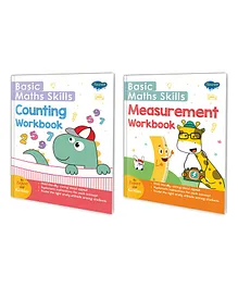 Basic Maths Skills Workbook | Set Of 2 Books | Measurement , Counting | Quantitative Quotient: Measurement & Counting Odyssey - English