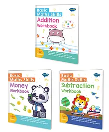Basic Maths Skills Workbook | Set Of 3 Books | Addition Subtraction Money | A Trio Of Mathematical Mastery - English