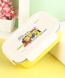 Servewell Bite Single Wall Lunch Box & Container Minions Print - Yellow
