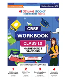 Oswaal CBSE Workbook Class 10 Mathematics Standard | Updated as per NCF | For Latest Exam