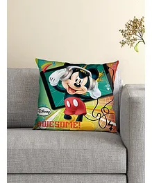Athom Trendz Disney Mickey Mouse Cushion With Cover DIS-10-3-D24-FL-M - Green 