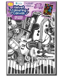 The PepPlay Velvet Colouring Canvas - Melodies of Music