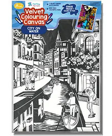 PepPlay Velvet Colouring Canvas - City on Water