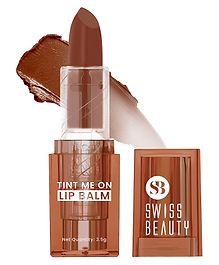 Swiss Beauty Tint Me On Lip Balm | Moisturises lips | Tinted Lip Balm | Shade - Mauve Muffin, 3.5gm