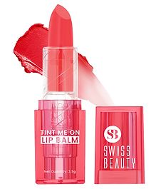 Swiss Beauty Tint Me On Lip Balm | Moisturises lips | Tinted Lip Balm | Shade - Cupcake Pink, 3.5gm