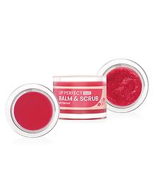 Swiss Beauty Lip Perfect Duo Balm & Scrub with Coffee Extract for Pigmented Lips | Moisturises Dry & Chapped Lips | Soft & Smooth Lips | Shade- Beetroot, 3.5 g + 3.5 g