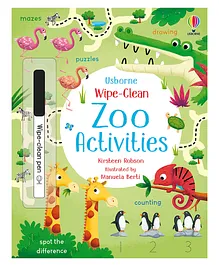 Usborne Wipe-Clean Zoo Activities- English