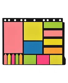 FunBlast Sticky Notes for Students  375 Sheets (6 Sizes) Multicolor