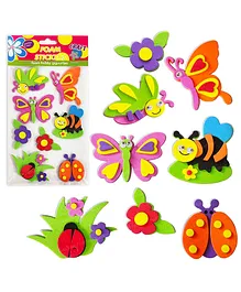 FunBlast Butterfly Theme Foam Stickers for Kids  Multicolor