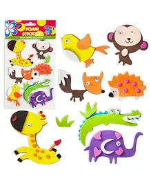 FunBlast Animal Theme Foam Stickers for Kids  Multicolor