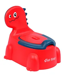 1st Step Baby Potty Seat/Potty Trainer Set Potty Box (Red)