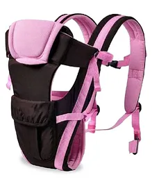 DOMENICO Baby Carrier Bag Adjustable Hands Free 4 in 1 Baby Baby Safety Belt Child - Black/Pink