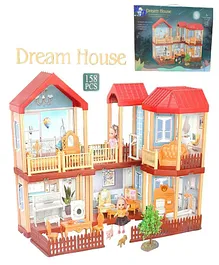 Sanjary Dream House 158 Pcs Set Toy for kids -Color & Design May Vary