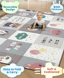 Play Nation Premium Reversible Waterproof
                        Floor mat- 6 ft x 4 ft|Thickness 8 mm|Education
                        Theme|Colorful|Learn and Play Mat|Soft Foam
                        Mat|Baby Massage| Easy to Carry and fold|0-12
                        Years|BIS