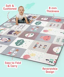Babyhug Premium Reversible Waterproof Floor
                        mat- 6 ft x 5 ft|Thickness 8 mm|Education
                        Theme|Colorful|Learn and Play Mat|Soft Foam
                        Mat|Baby Massage| Easy to Carry and fold|0-12
                        Years|BIS Certified