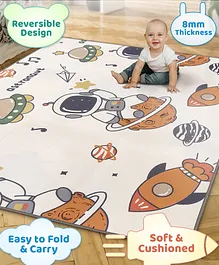 Play Nation Premium Reversible Waterproof
                        Floor mat- 6 ft x 5 ft|Thickness 8 mm|Space
                        Theme|Colorful|Learn and Play Mat|Soft Foam
                        Mat|Baby Massage|Easy to Carry and fold|0-12
                        Years|BIS Certified