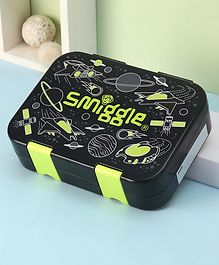 Smiggle Bento Small Happy Fly Hi Lunch Box - Black