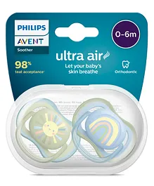 Avent Soother Air Orthodontic Pacifiers Pack of 2 - Blue
