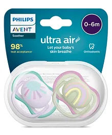 Avent Soother Air Orthodontic Pacifiers Pack of 2 - Pink