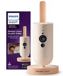  Philips Avent Corded Baby Monitoring Camera
                      SCD641/00 | Live Two-Way Talk | Pre-Record
                      Lullabies | Motion & Sound Detection |
                      in-Built Room Thermometer | Night Light | Secure
                      Encryption | Android + iOS | Coral Cream
