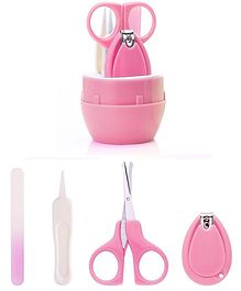 Fantasy India Portable Baby Care Grooming Kit Pack of 4 - Pink