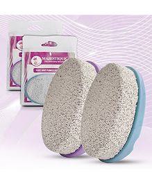 Majestique Natural Pumice Stone Pedicure Bath Stone for Body Tools -Foot File Exfoliation to Remove Dead Skin-Pack 2 (Colour May Vary)