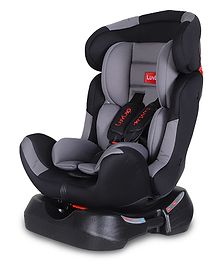 LuvLap Galaxy Convertible Car Seat, Newborn to 7 Years, Forward & Rearward Facing, 3 Recline Levels, European Safety Certified, Dark Grey