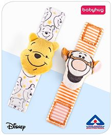 Babyhug Disney Tigger and Pooh Wrist Rattles Pack of 2 - Multicolor