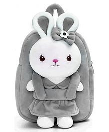 Frantic Premium Quality Soft design Full Body Grey Rabbit Bag for Kids height - 14 inches