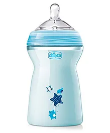 Chicco Natural Feeling Fast Flow Feeding Bottle Blue - 330 ml