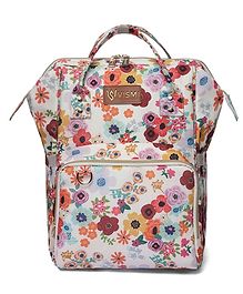 VISMIINTREND Diaper Bag Backpack-Baby Diaper Bags with Changing Station for Mom - Flower